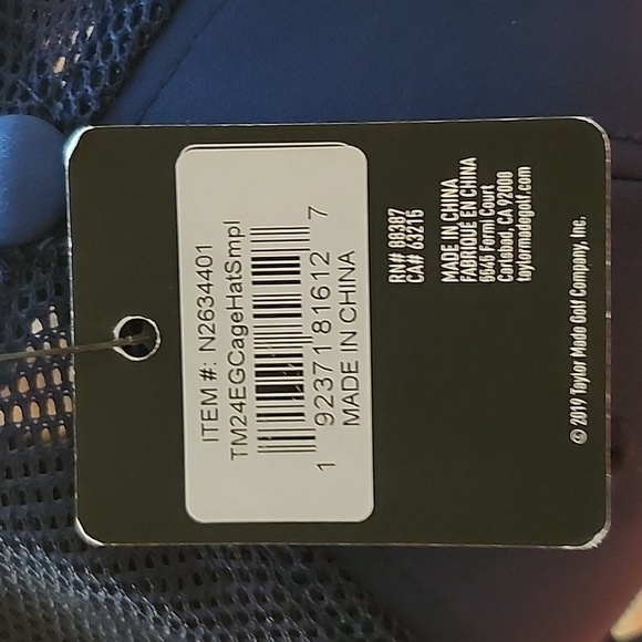 GOLF Sporty TaylorMade Navy BLUE Cap, NWT L/XL - Picture 2 of 8